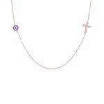 Isla Evil Eye Cross Necklace