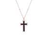 Aria Black Cross Necklace